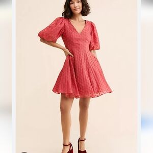 Rachel Parcell Elegant Pink Organza Dress. Size 16